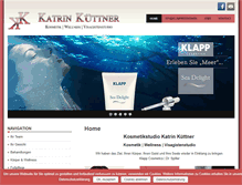 Tablet Screenshot of kosmetikstudio-kuettner.de